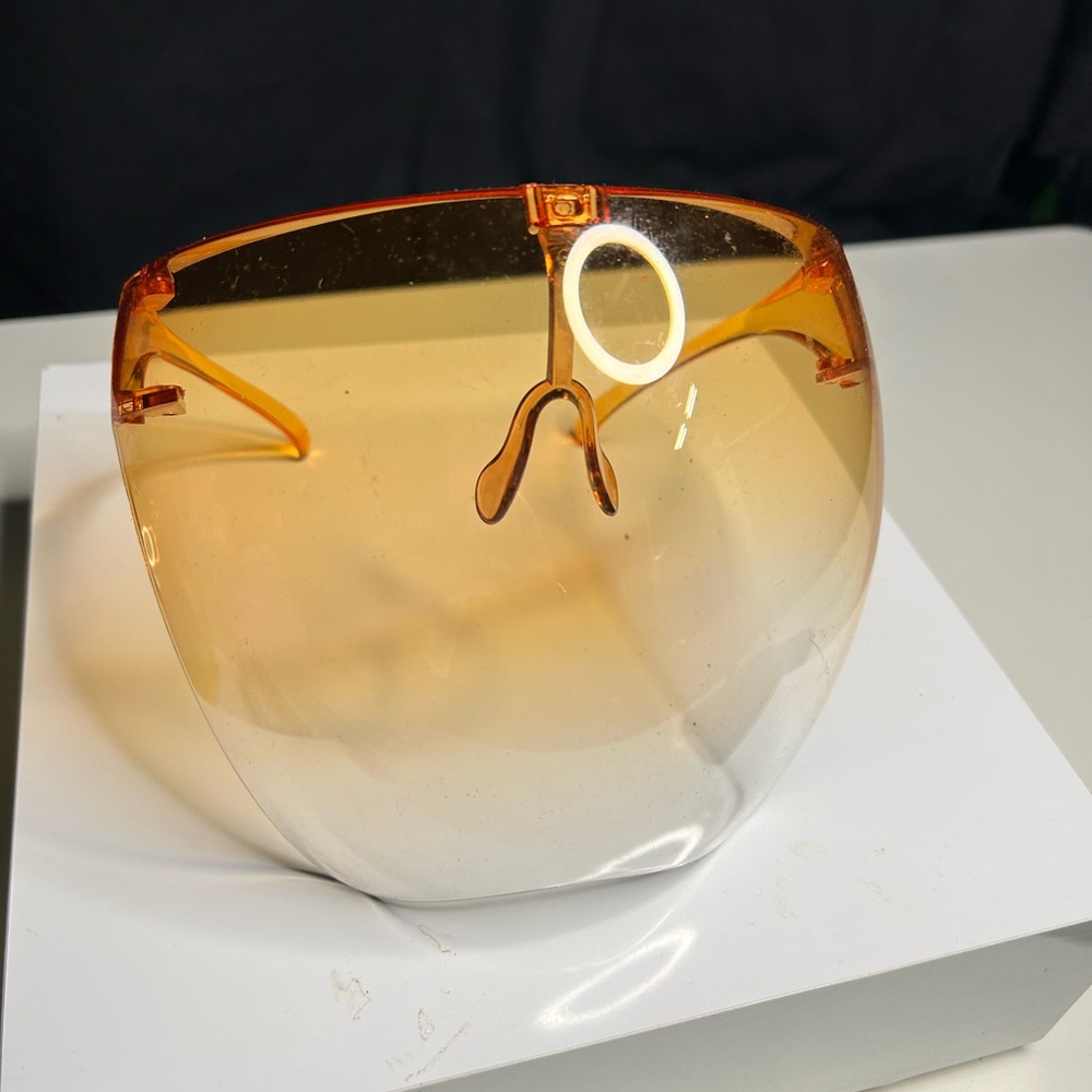 Orange Visor Shield Sunglasses